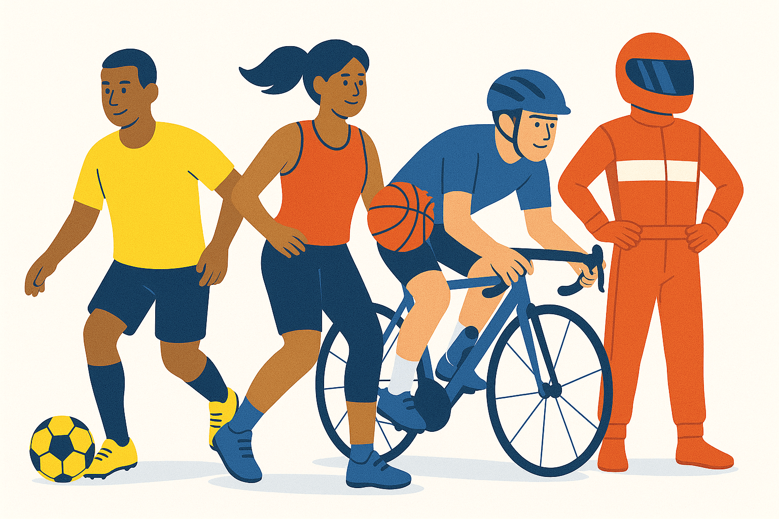 illustration de plusieurs sports